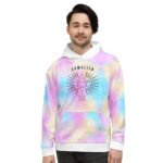 Sudadera unisex con capucha "humalien", mitad humano, mitad cosmos