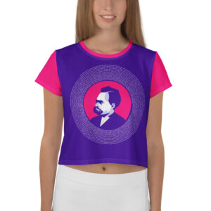 Camiseta nietzscheniana para mujer con poema del filósofo: Los siete sellos