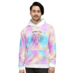 Sudadera unisex con capucha "humalien", mitad humano, mitad cosmos