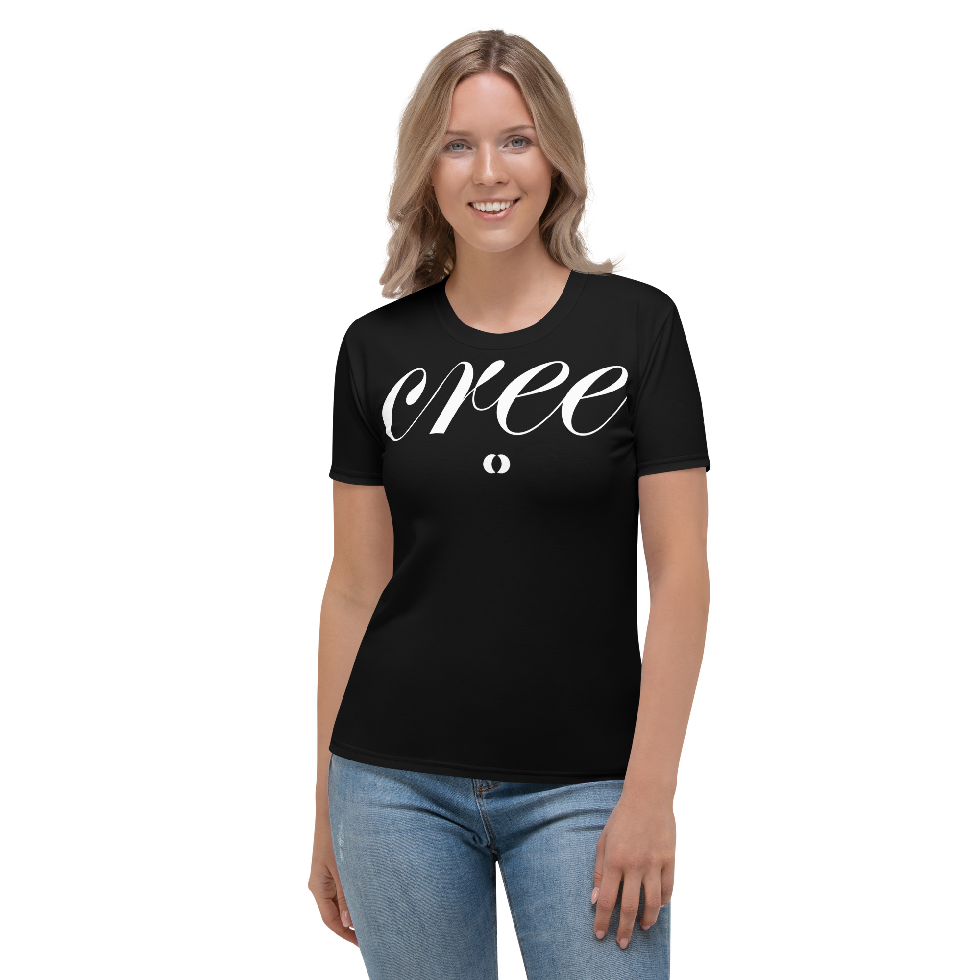 Cree: crea: desde el corazón a la mente. Camiseta femenina con Geometría Sagrada, Vesica Piscis y Semilla de la Vida