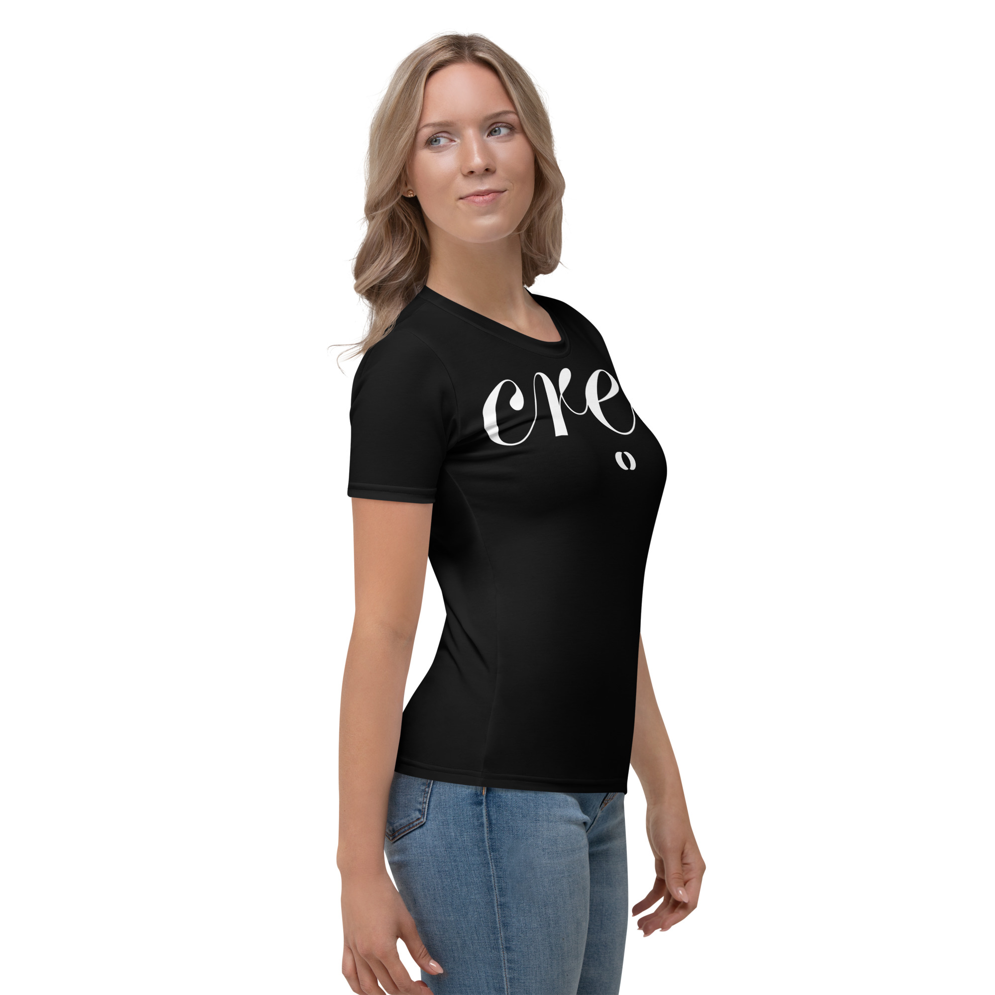 Cree: crea: desde el corazón a la mente. Camiseta femenina con Geometría Sagrada, Vesica Piscis y Semilla de la Vida - Imagen 4